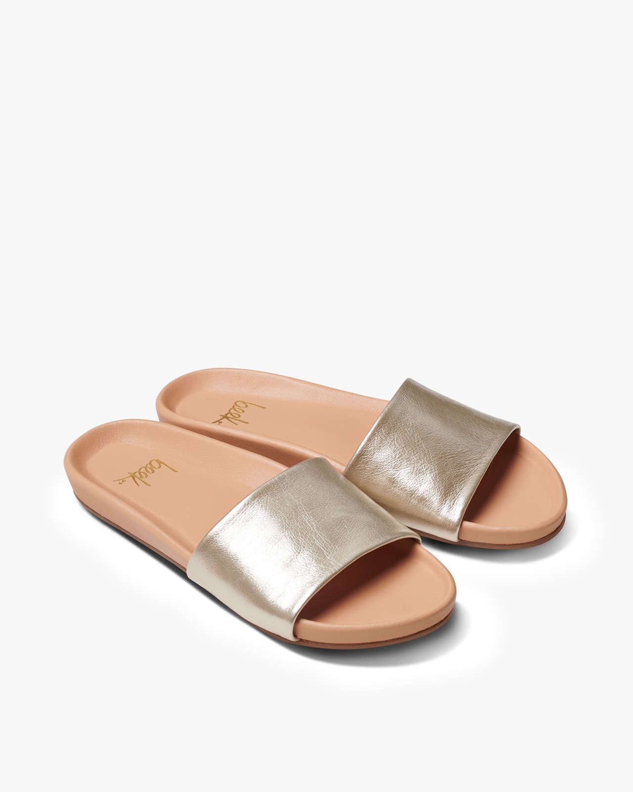 BEEK Gallito Slide in Platinum/Beach - Cabo resort outfits