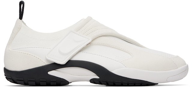 Lanvin LNV1 white knit and suede sneakers