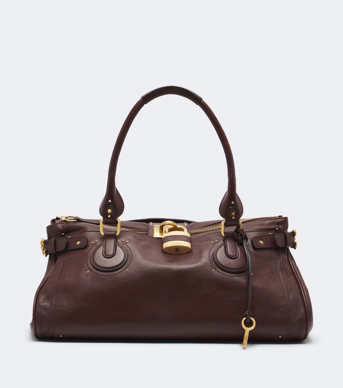 Paddington XL leather shoulder bag in brown