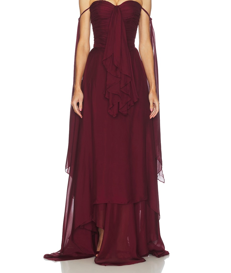 Deme by Gabriella Hera Dress in Burgundy