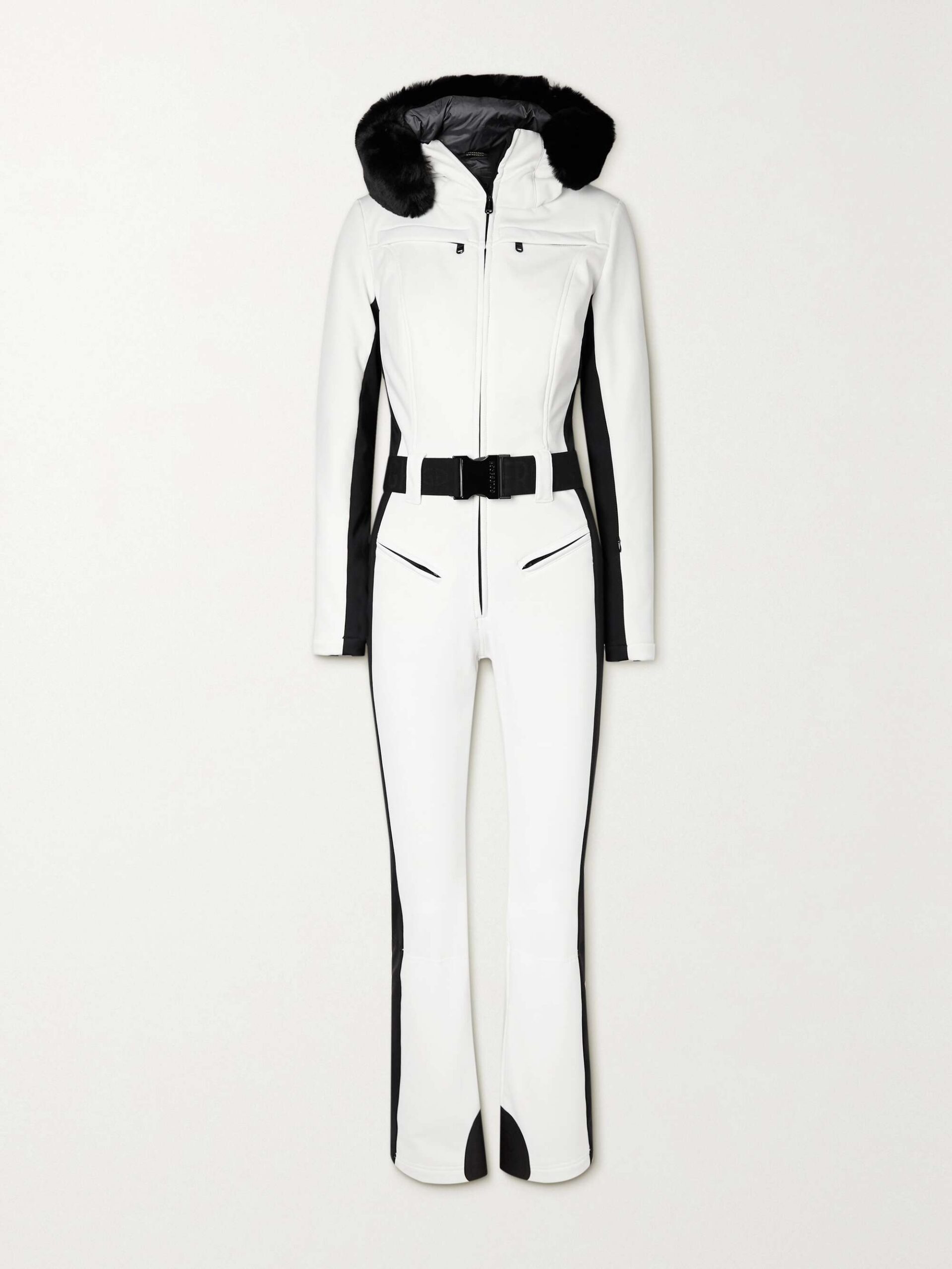 Goldbergh White Parry Belted Hooded Ski Suit