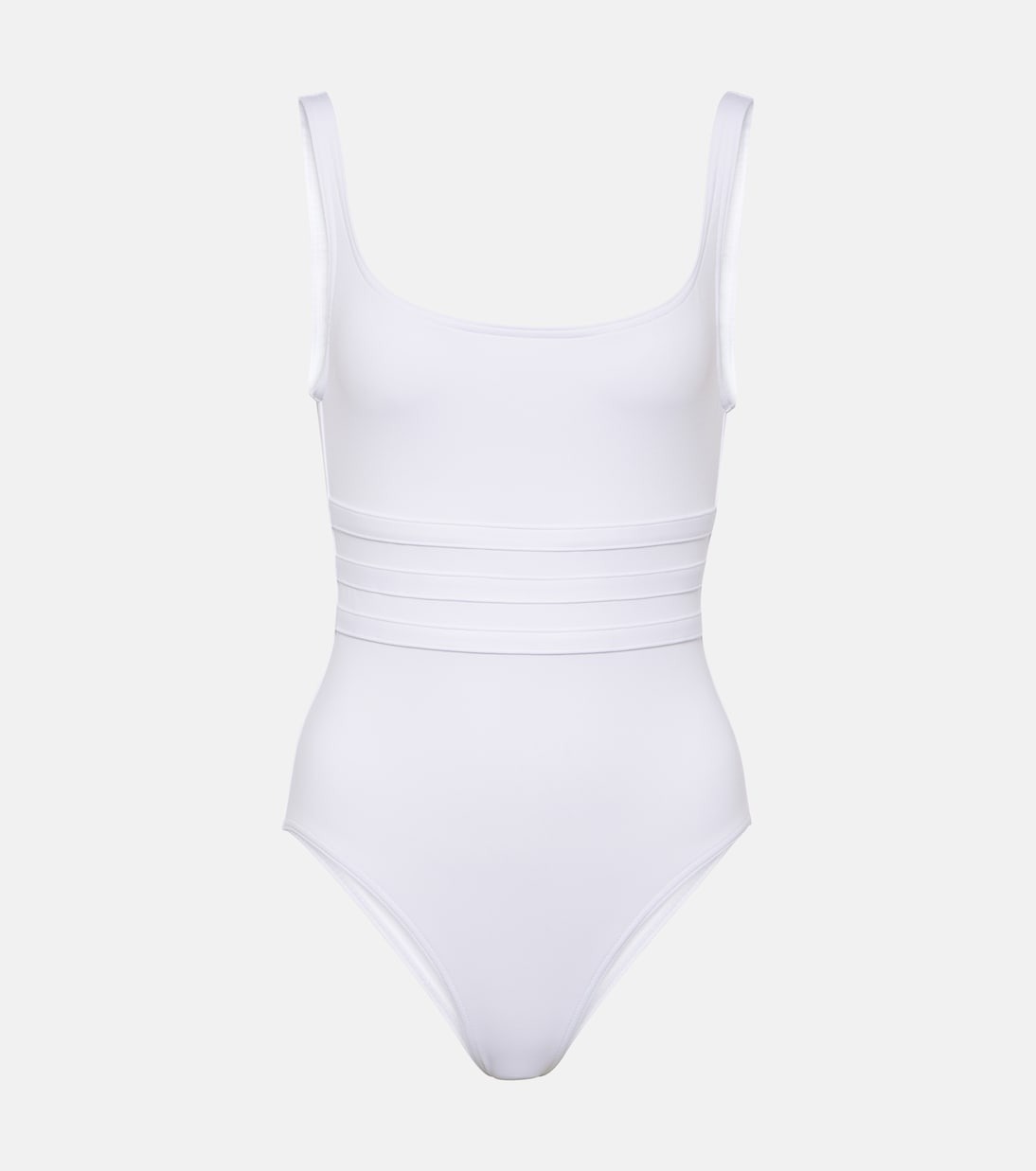 Eres Blanc Asia Scoop-Neck Swimsuit with Waistband Detail