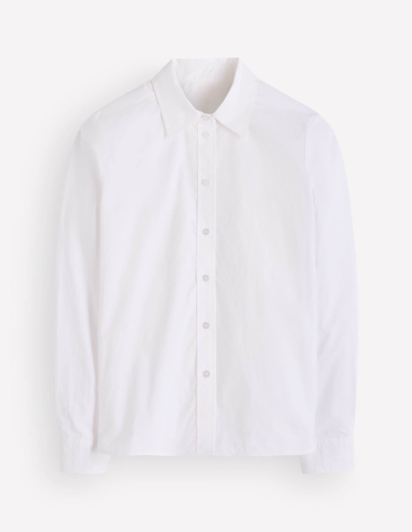 Boden Sienna Cotton Shirt in White - white button-up shirts