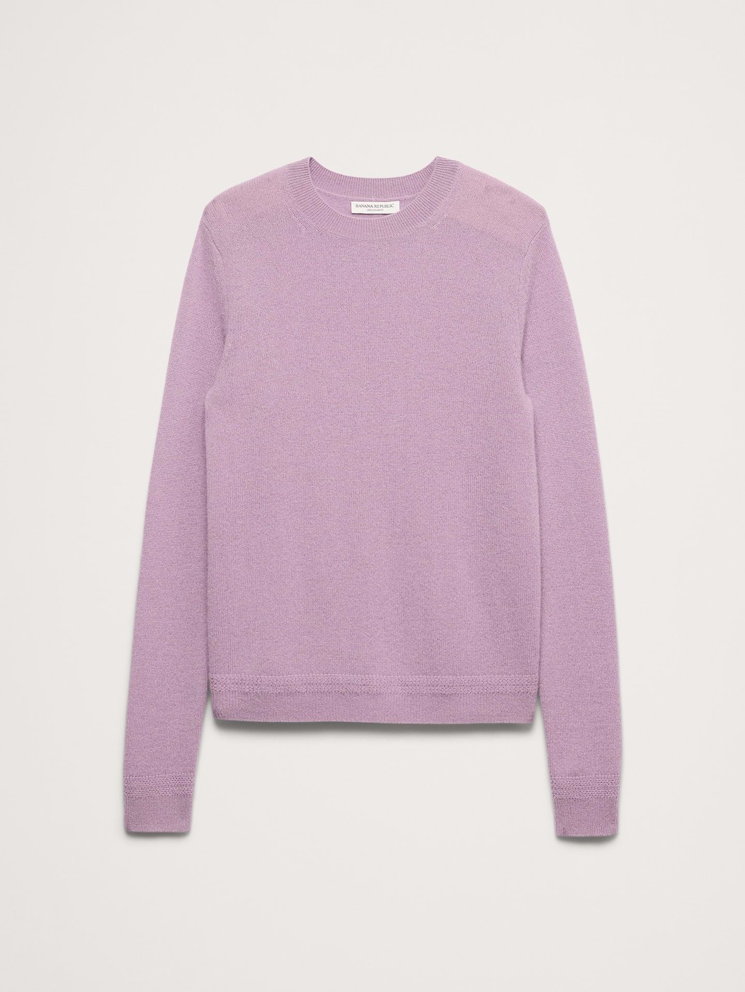 Banana Republic women's mauve lightweight cashmere crewneck