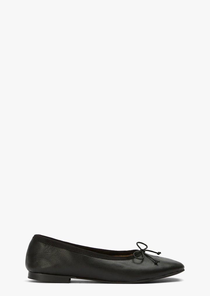 Tony Bianco Chelsea black nappa ballet flats