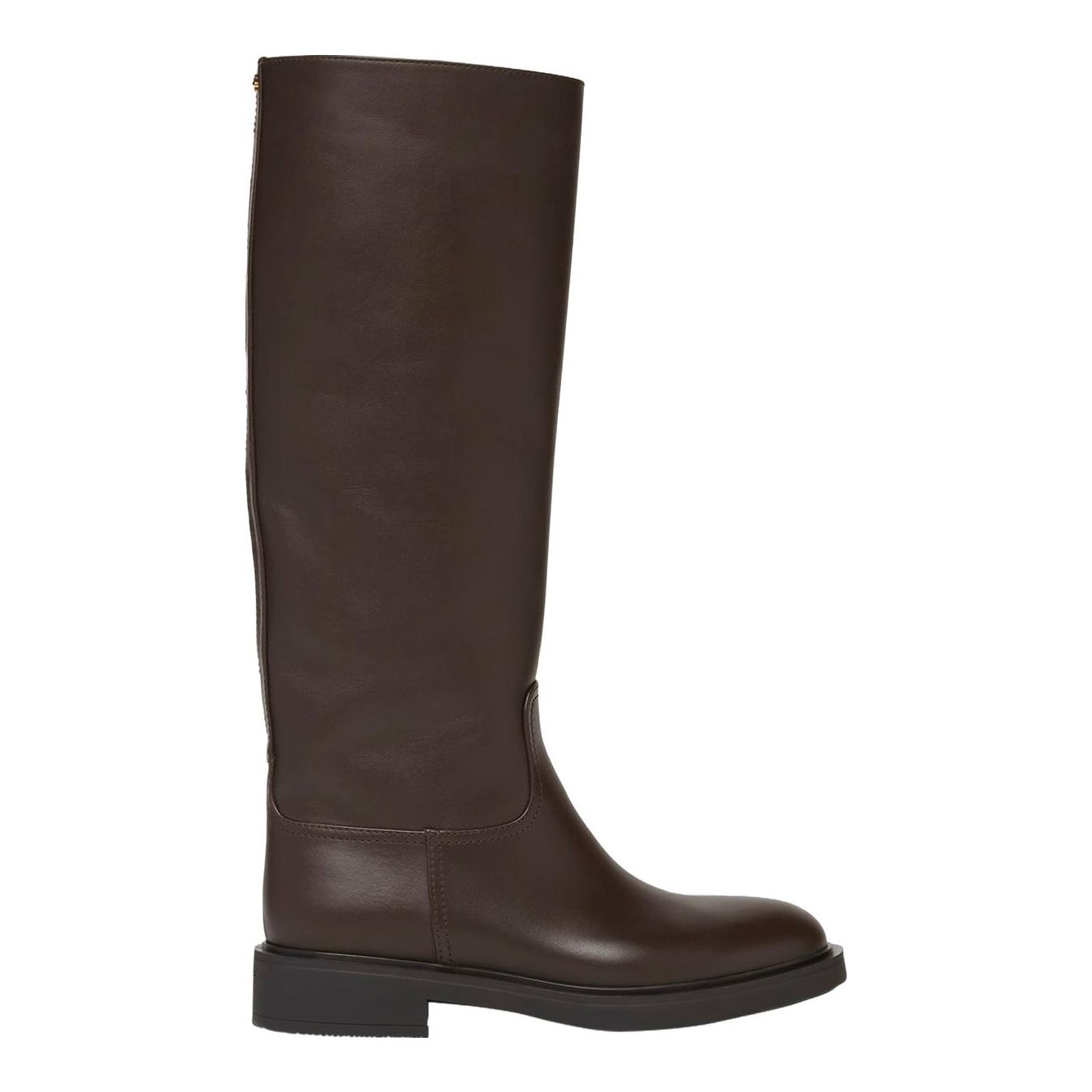 Gianvito Rossi Brown Leather Tall Riding Boots