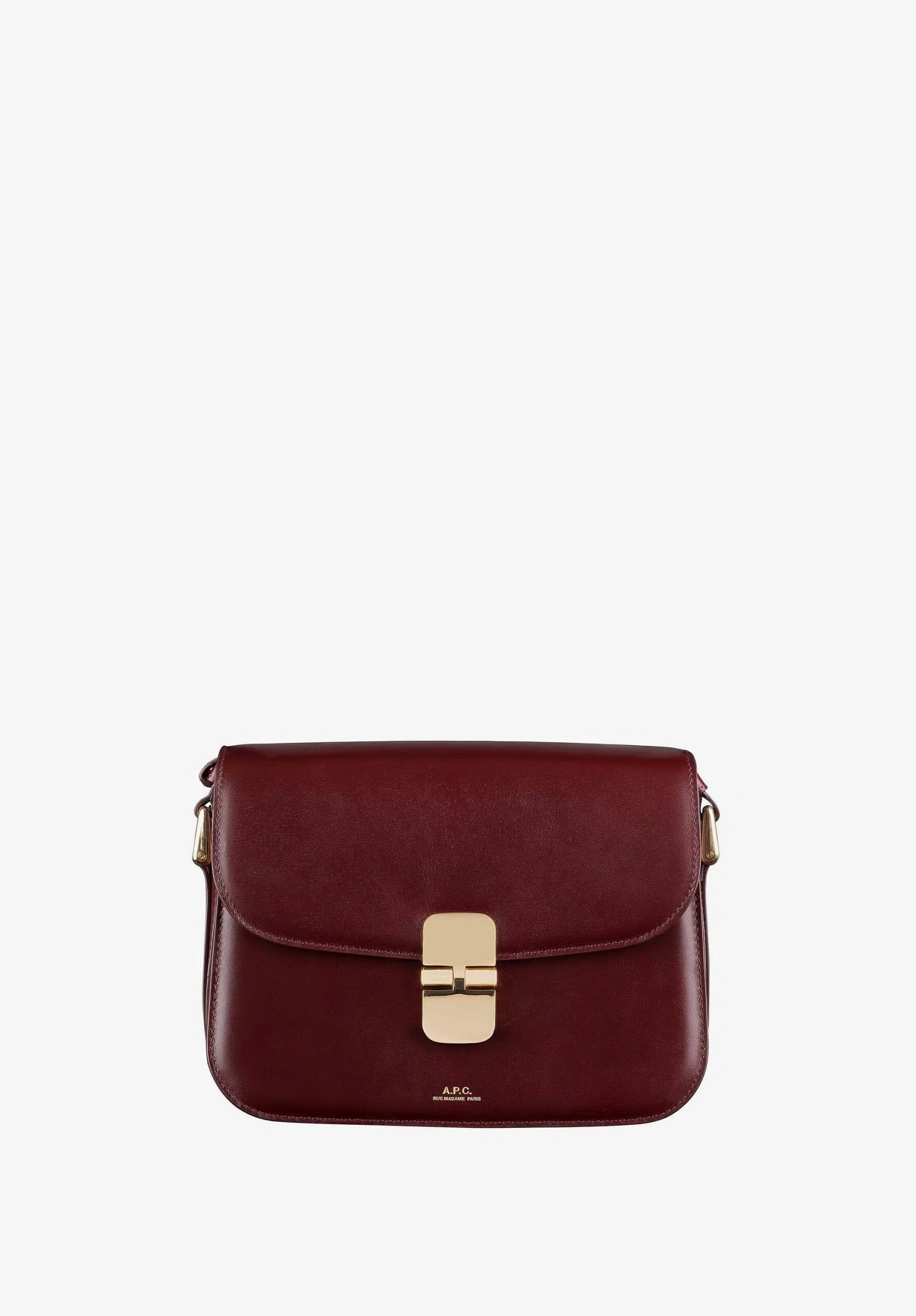 A.P.C. Grace Small Bag in Vino - designer crossbody bags