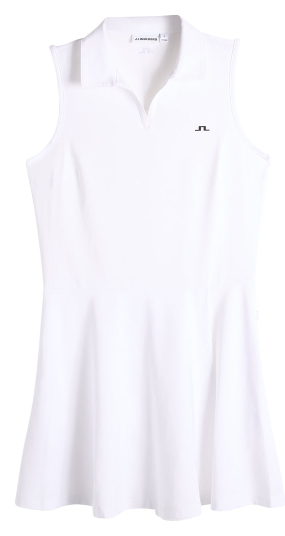 J.Lindeberg Dana Sleeveless Golf Dress in White