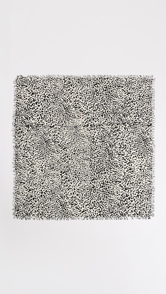 Chalk-and-black cashmere-wool scarf - Isabel Marant