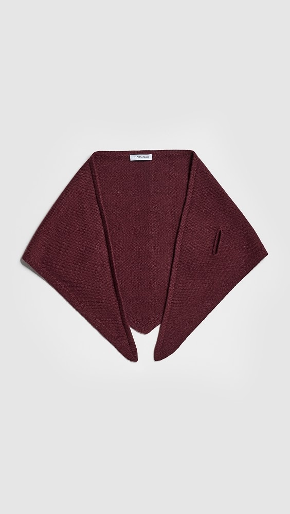 Low-profile sneakers with trousers: Veronica Beard Drezel Knit Scarf in Burgundy