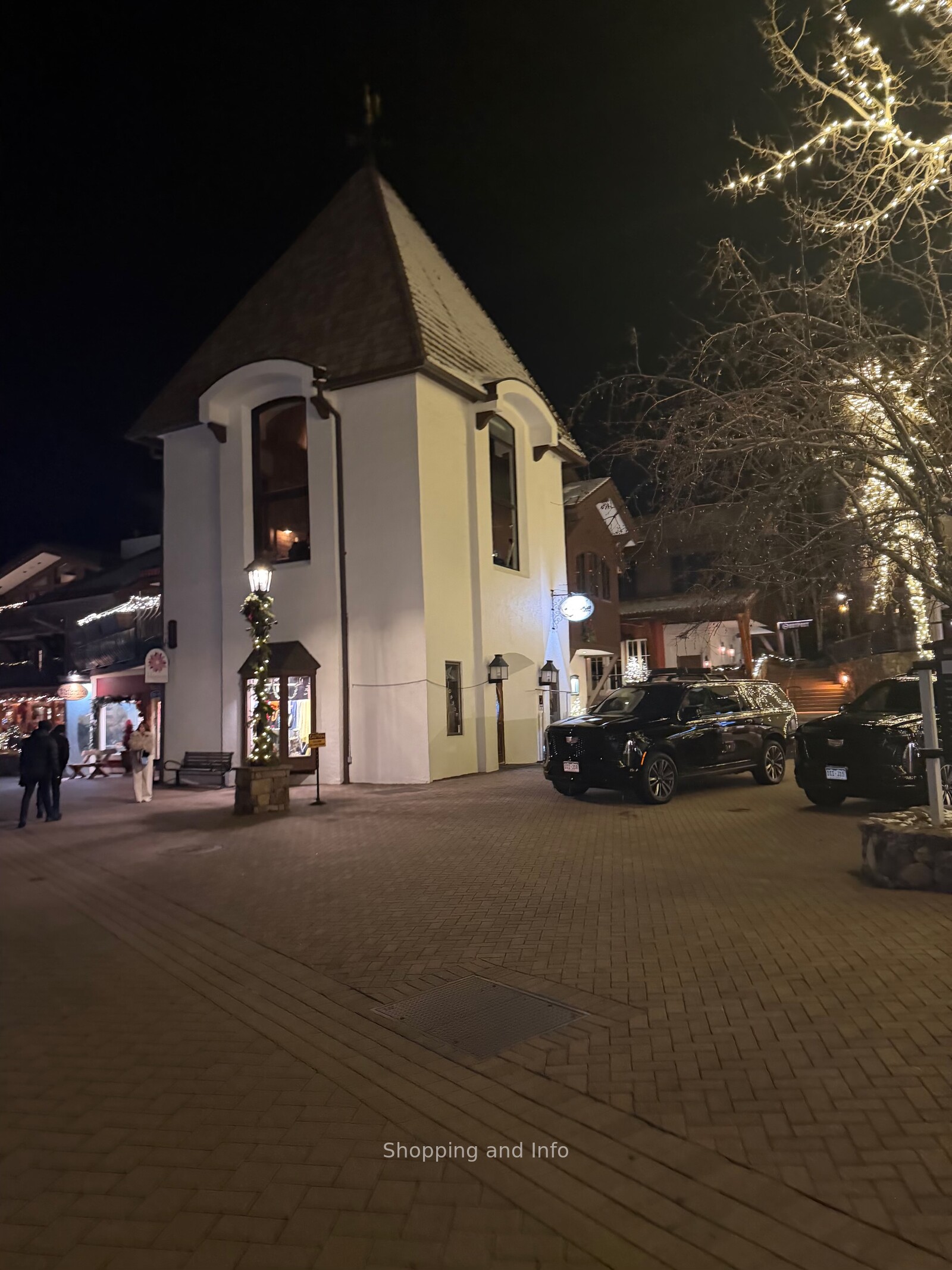 Vail Village Colorado on a snowy winter evening Vail Village Colorado on a snowy winter evening