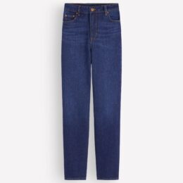 Straight-leg jeans: Boden high-rise jeans in indigo rinse