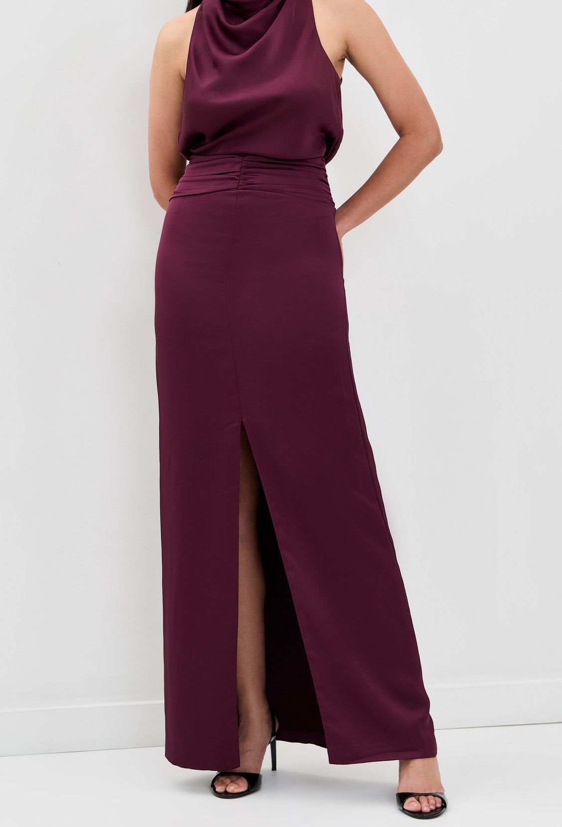 Ramy Brook Charmayne Gown in Cranberry