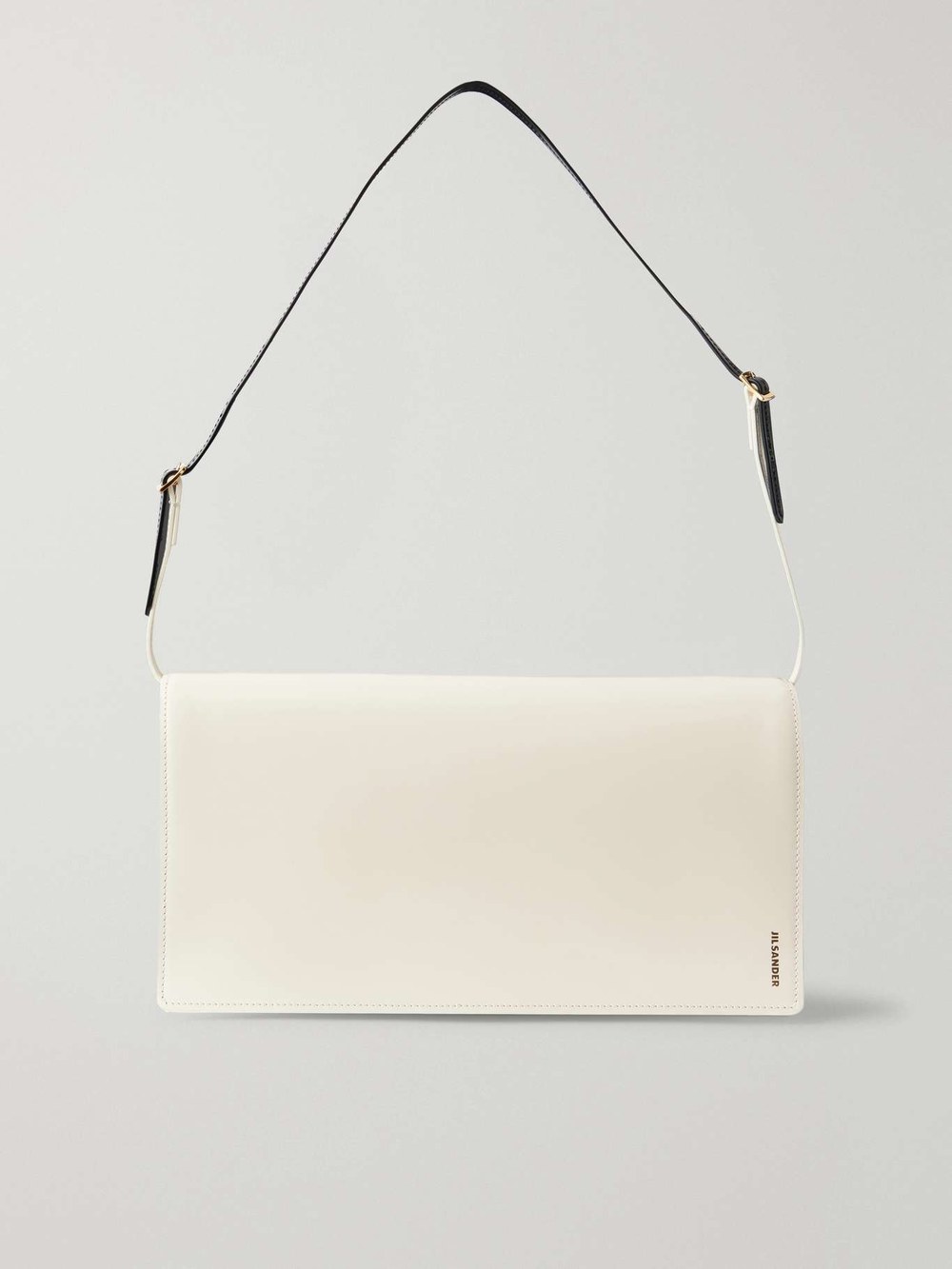 Jil Sander File medium cream leather shoulder bag