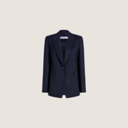 Argent single button wool blazer in Midnight - Kaitlyn Meade outfits