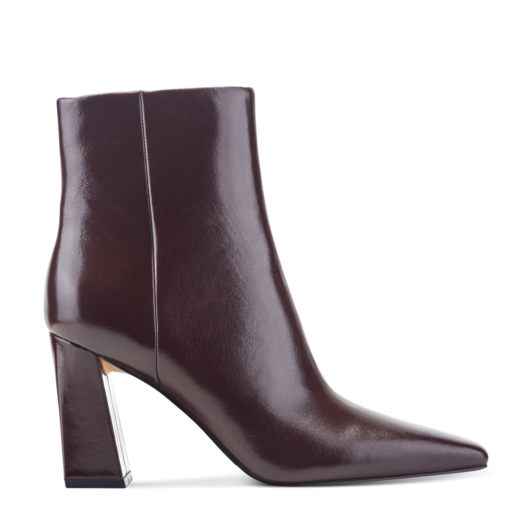 Ankle boots for women: Marc Fisher LTD Novella block heel ankle boots in dark red leather