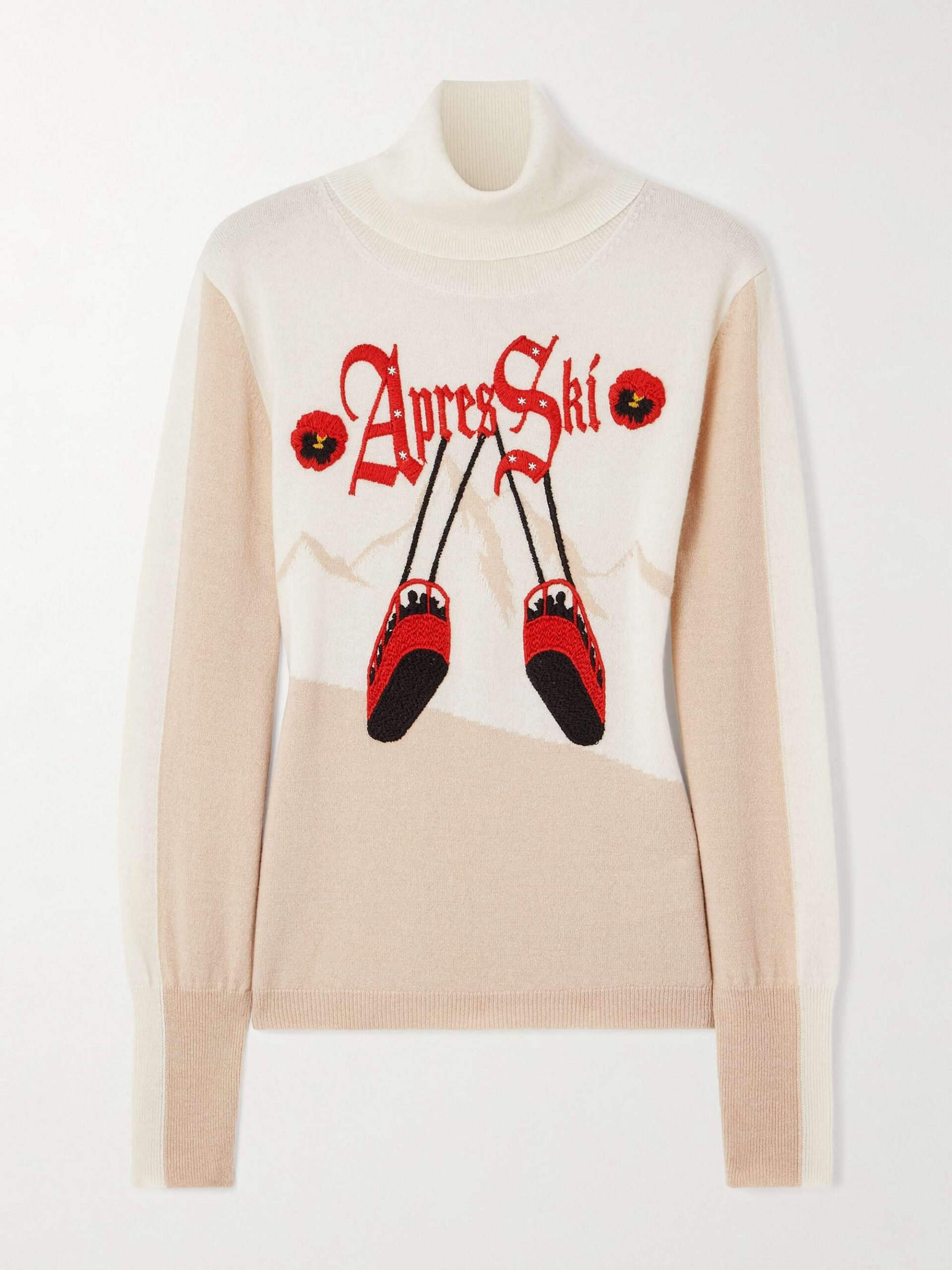 We Norwegians x Markarian Cream Apres Ski Wool-Cashmere Turtleneck