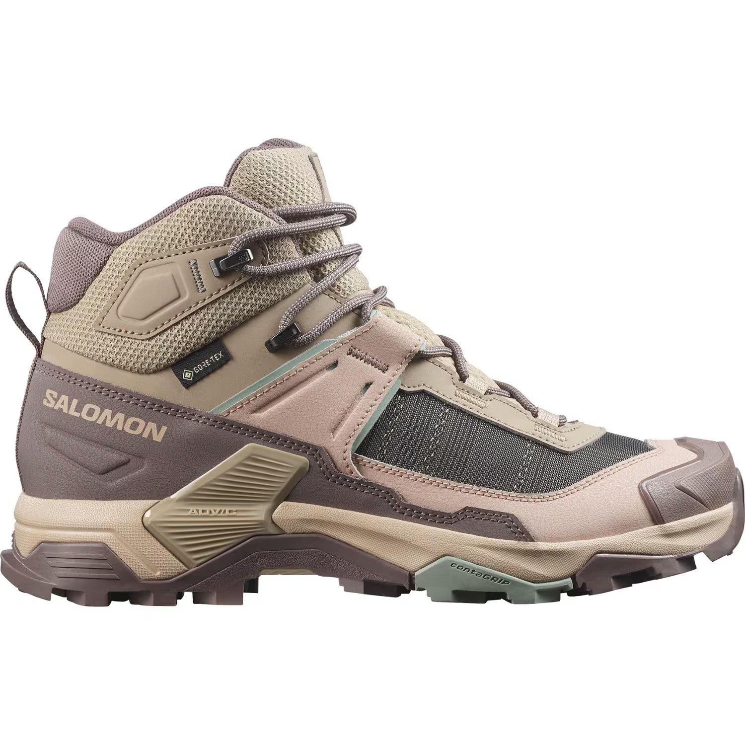 Salomon X Ultra 5 Mid GORE-TEX taupe-grey hiking boots