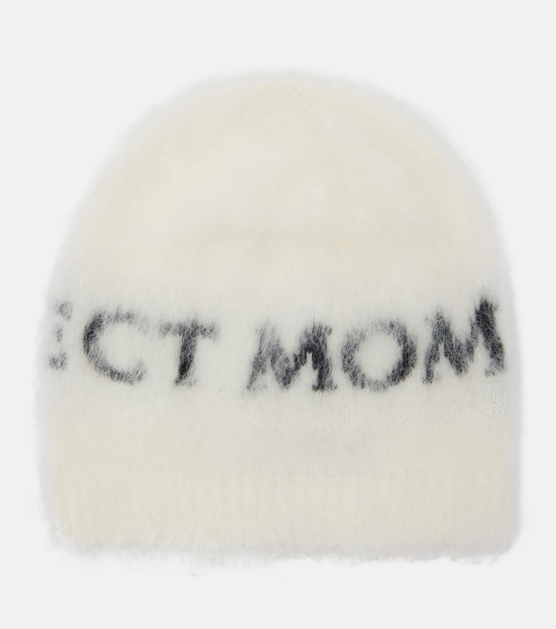 Perfect Moment White Merino-Wool Logo Beanie