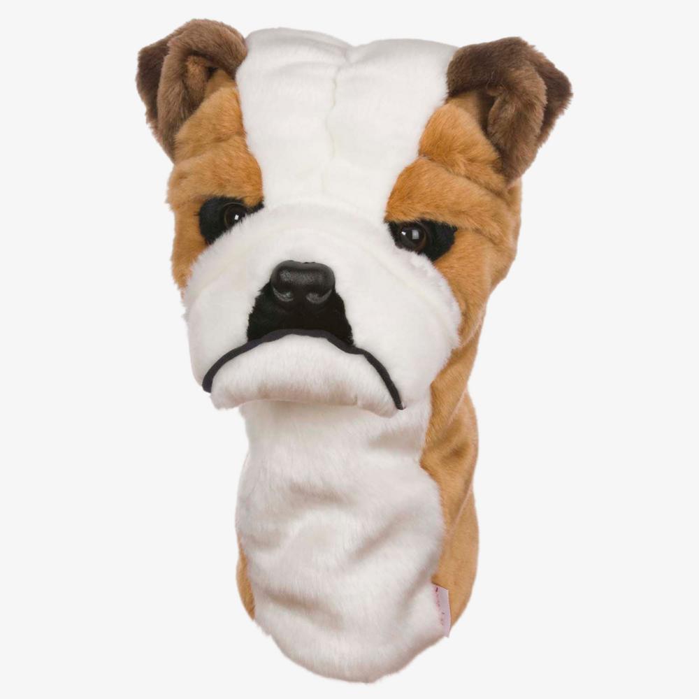 Bulldog plush golf club headcover