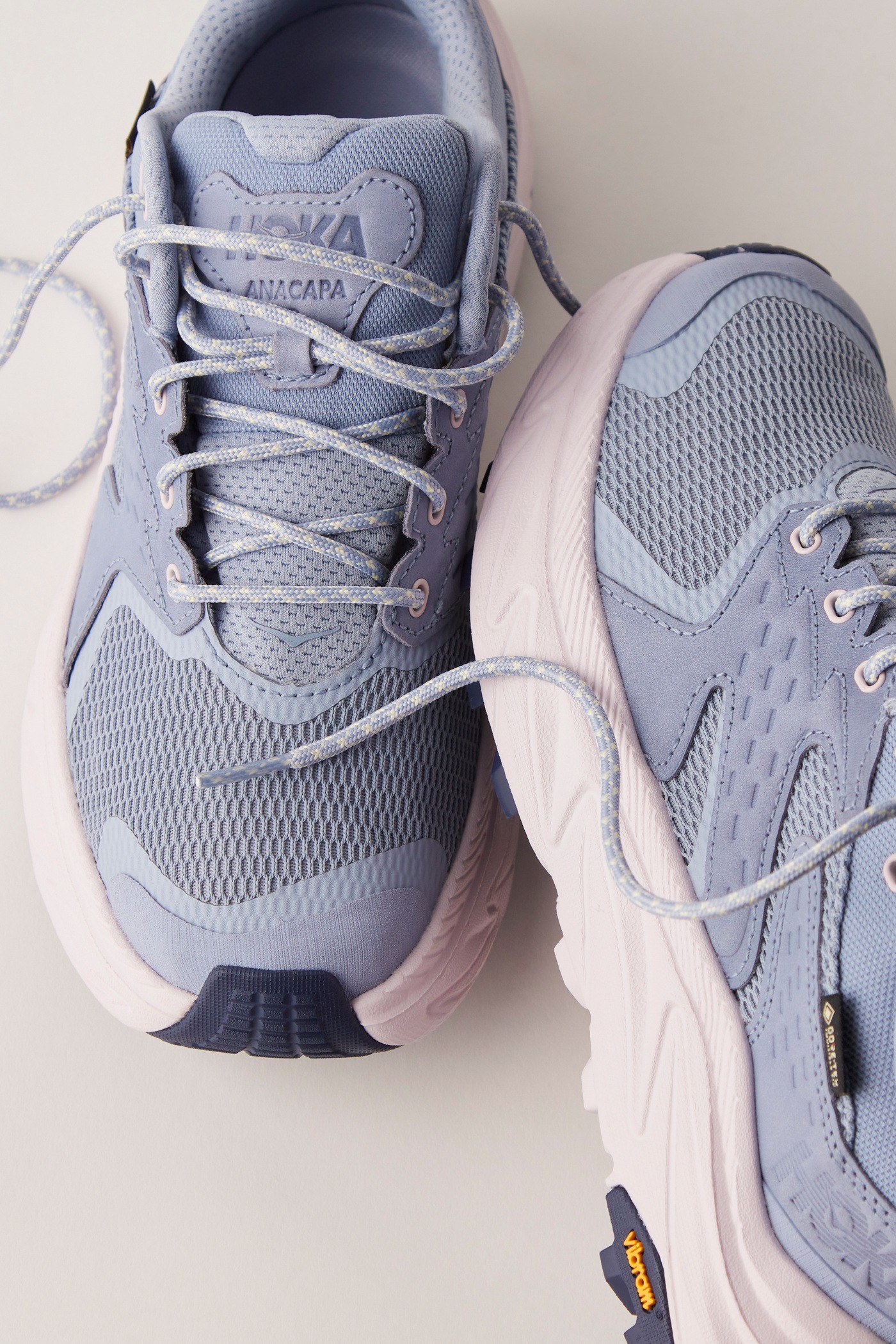 Hoka Blue-and-Lilac Anacapa 2 Low GTX Hiking Shoes