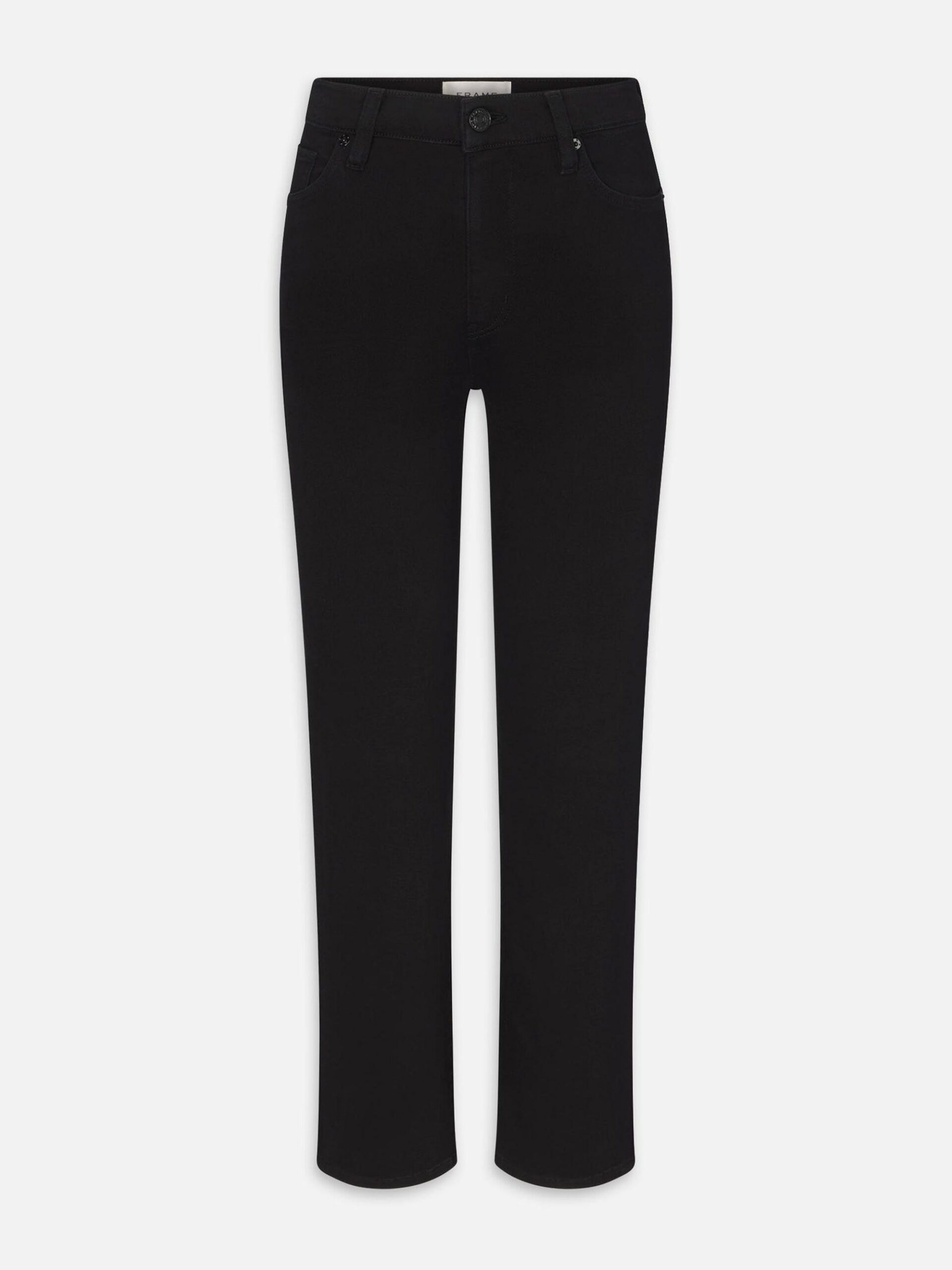 FRAME Le Sleek Straight jeans in Black, Regular