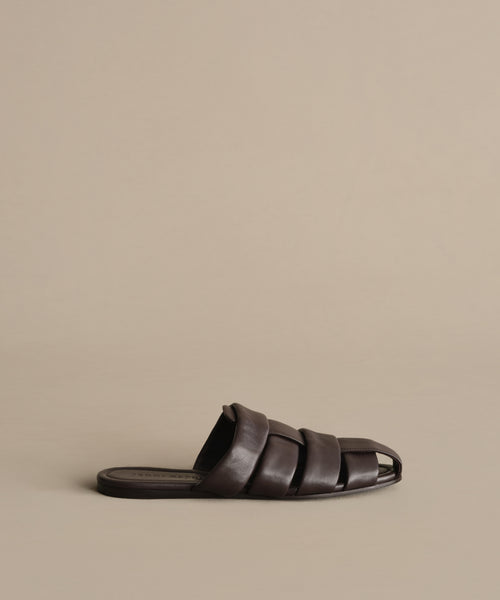 Jenni Kayne Leather Camilla Mule in Chocolate - Hamptons Weekend Jenni Kayne Leather Camilla Mule in Chocolate - Hamptons Weekend