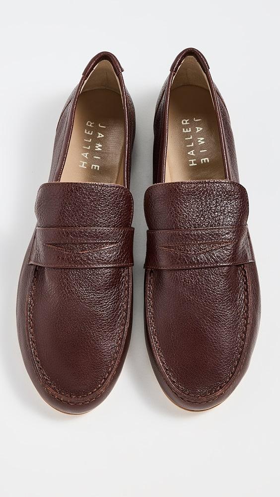 Oxblood leather penny loafers - Jamie Haller