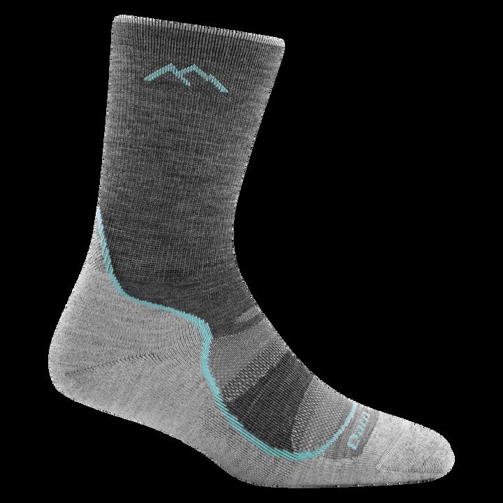 slate Darn Tough Light Hiker micro-crew socks