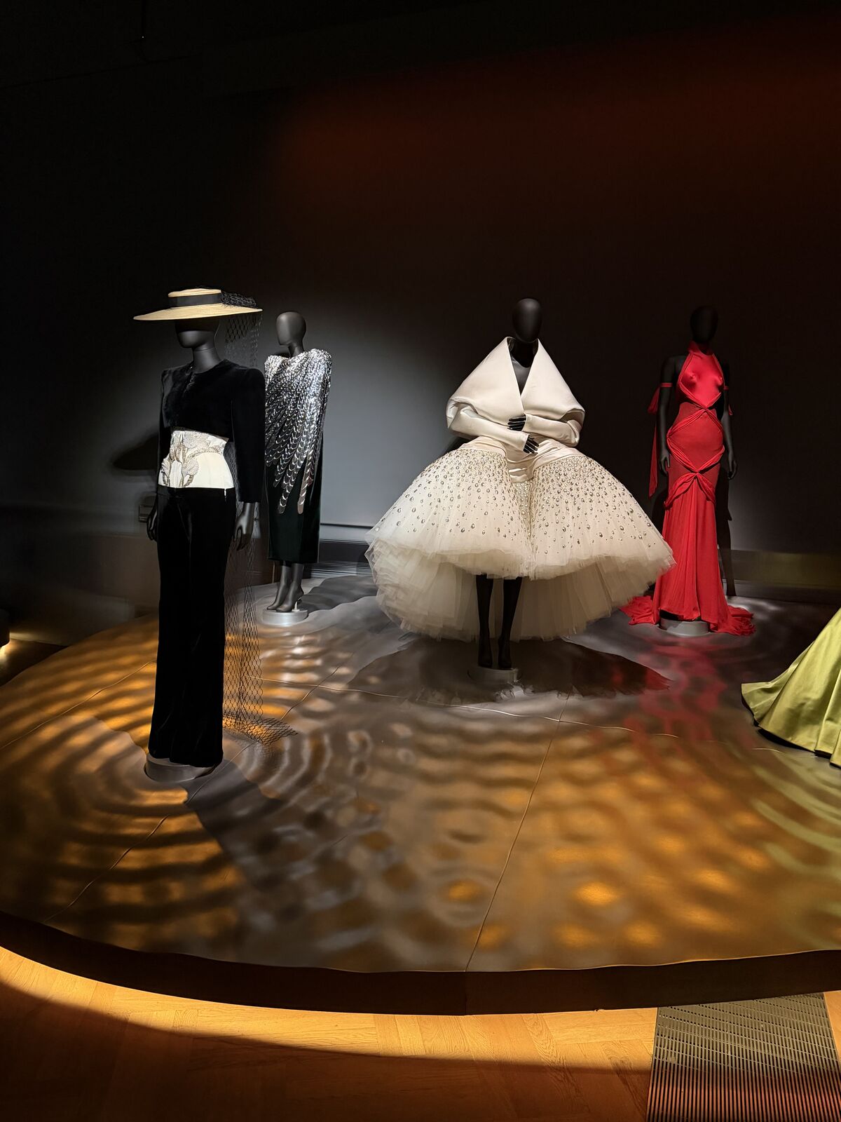 Fashion exhibition display photographed in London