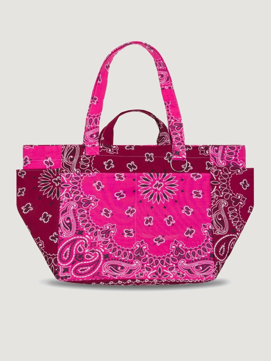Call It By Your Name Picnic Bag in Fuchsia and Bordeaux - Palisades Village lunch outfits