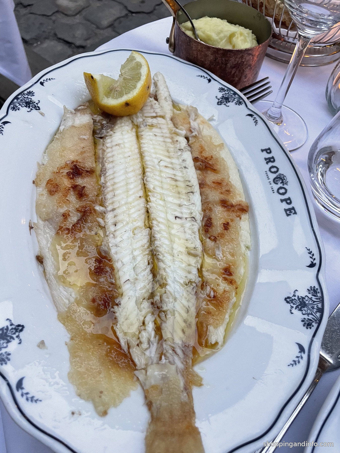 Sole dish from our meal at Le Procope in Paris - Paris fall guide