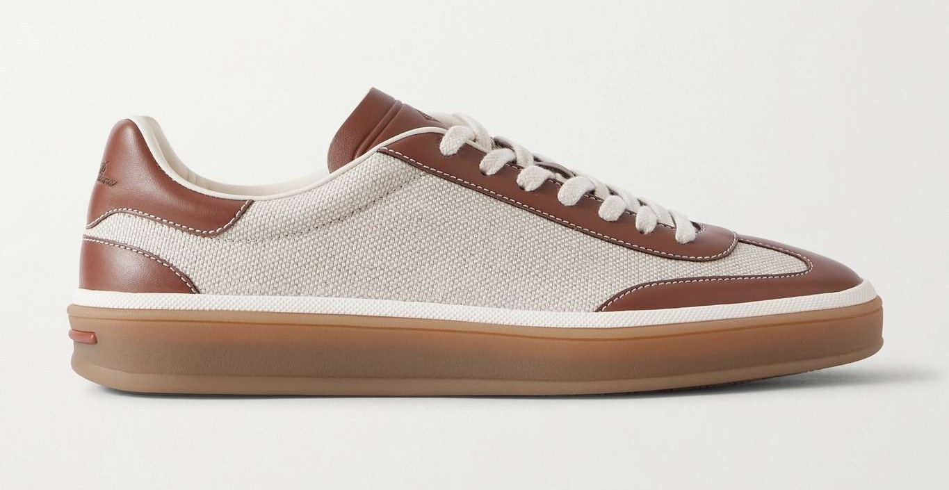 Loro Piana Tennis Walk canvas sneakers in beige