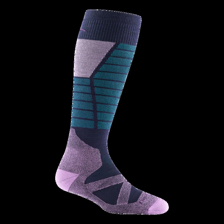 Darn Tough Function X ski socks in Eclipse