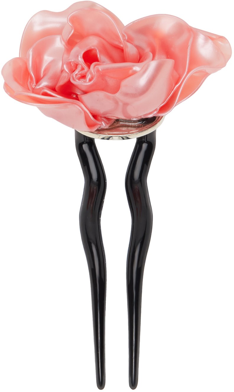Tetier Bijoux pink rose hair pin