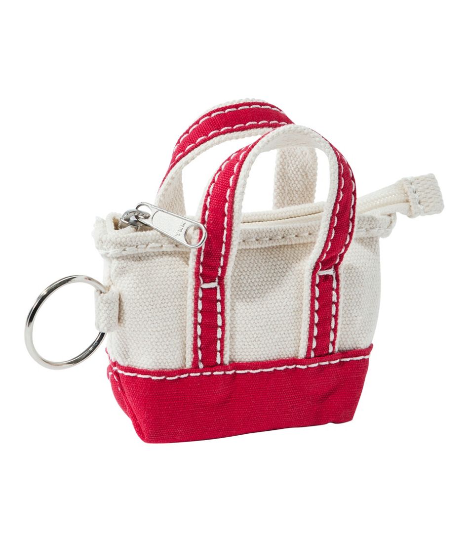 L.L.Bean Tote Bag Key Chain in Red