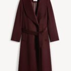Hobbs Petite Sara Malbec wool coat - petite clothing brands and proportions