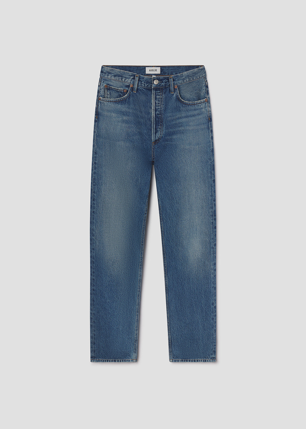 AGOLDE 90's Pinch Waist High Rise Straight Jeans in Circulate