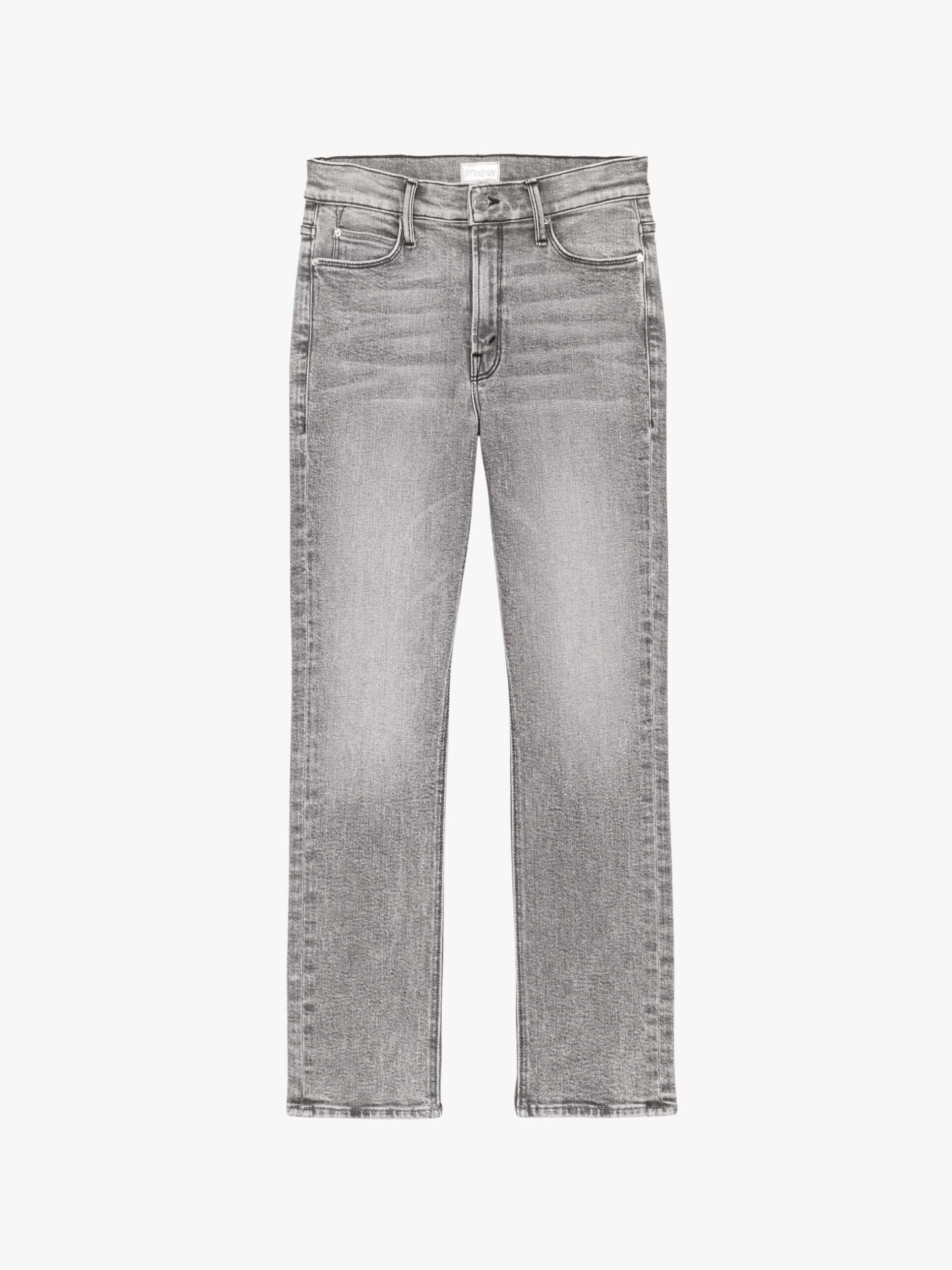 Straight-leg jeans: MOTHER Mid Rise Dazzler Ankle in Mascara Meltdown