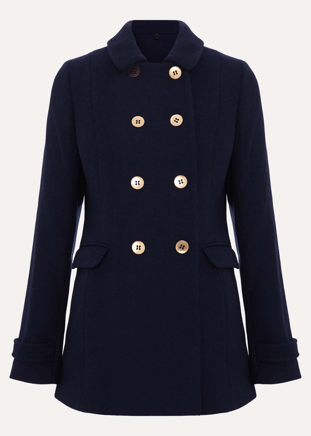 Phase Eight Petite Aurelie Navy Peacoat - petite clothing and proportion guide