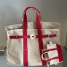 My own Boatkin canvas tote bag with red trim