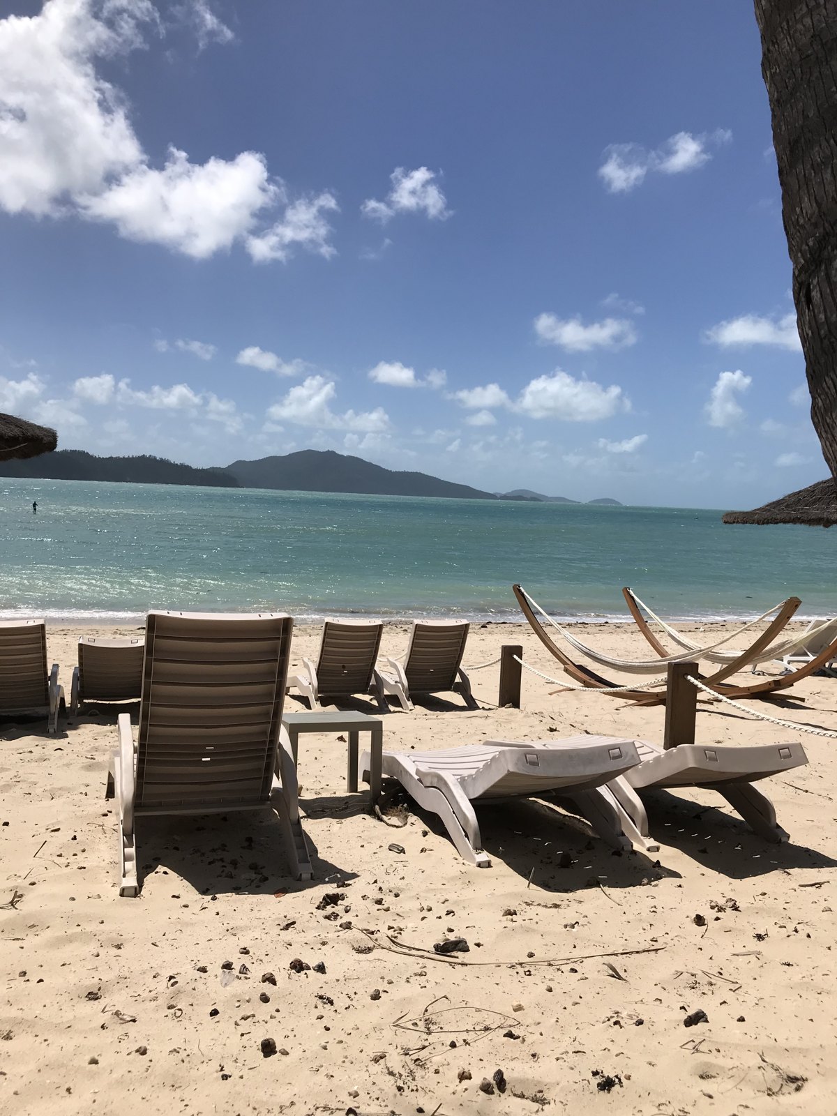 australia beach chairs sea view