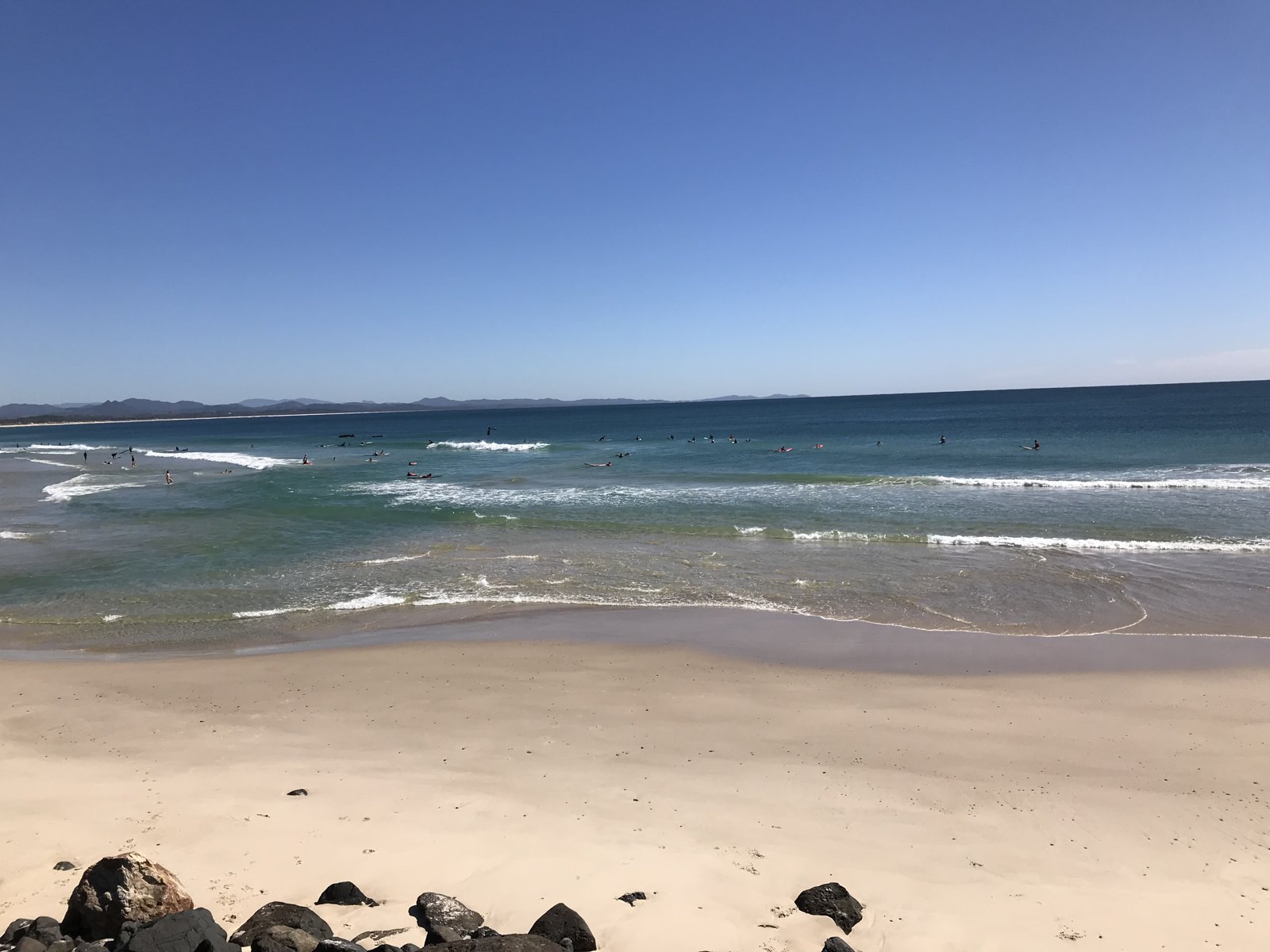 byron bay surf and sandy beach