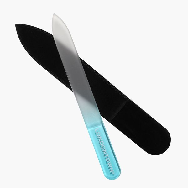 Londontown Glass Nail File in Aqua