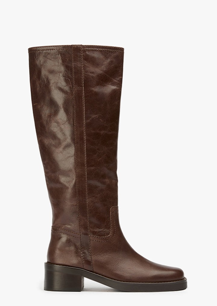 Tony Bianco Toronto Choc Vintage knee-high boots