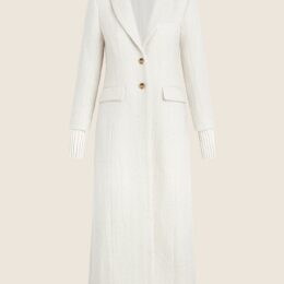 Alexandra outfits in 1923 inspired style: Favorite Daughter white boucle City Coat