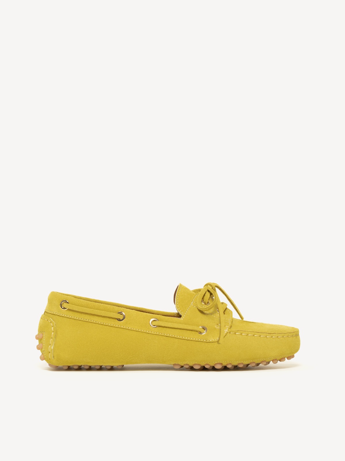 The Vela in Chartreuse Suede - moccasins and boat shoes M.Gemi The Vela in Chartreuse Suede - moccasins and boat shoes