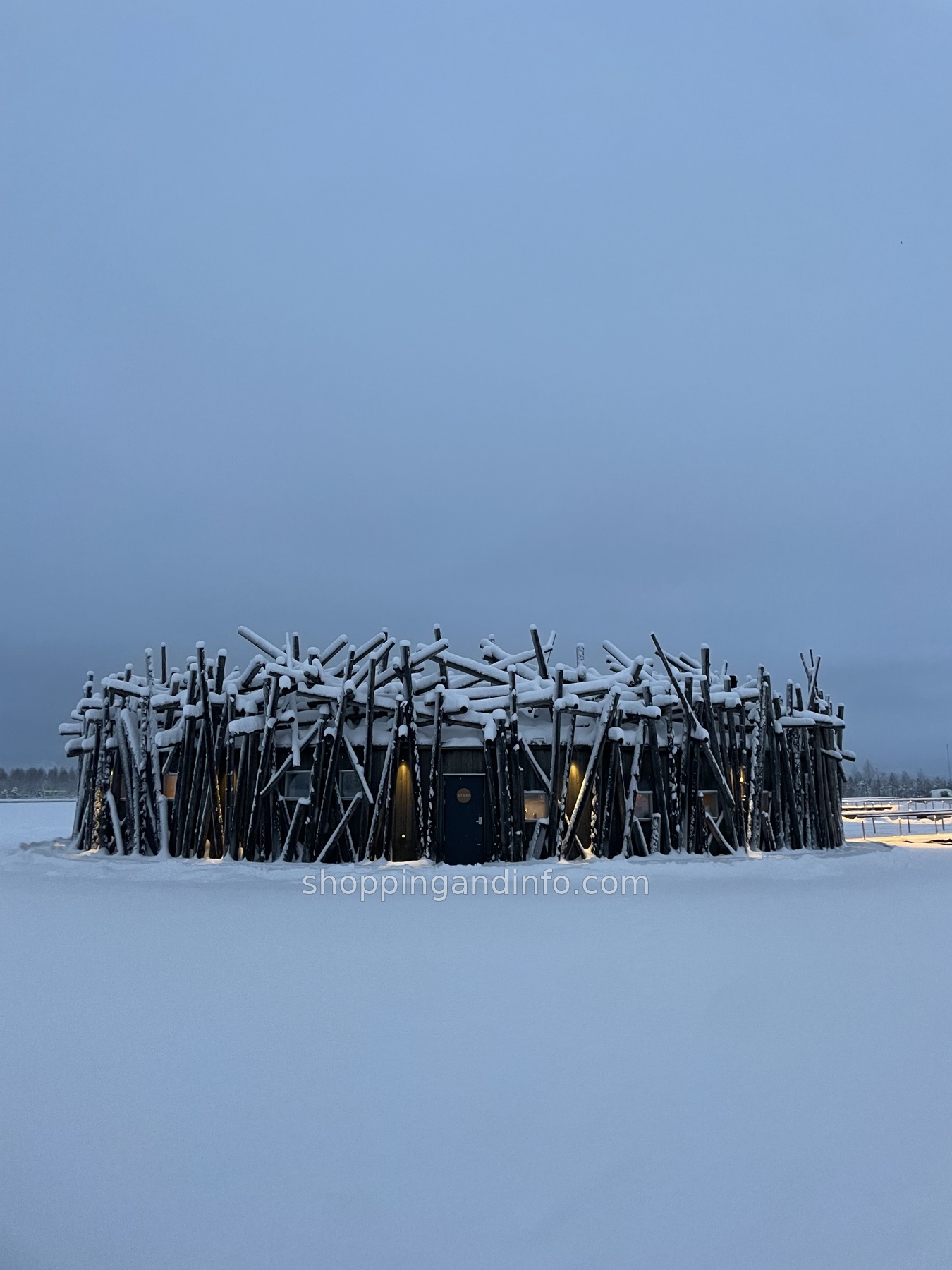 Arctic Bath winter setting in Swedish Lapland