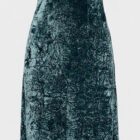 Ulla Johnson Astra Jadeite crushed-velvet midi dress