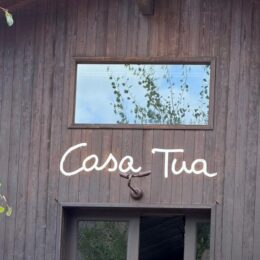 Casa Tua wooden facade and sign in Aspen